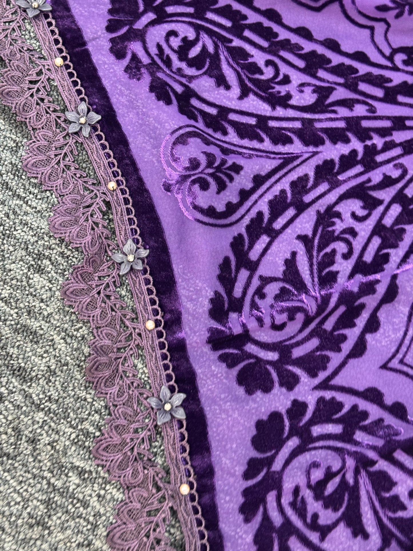 Maria B Luxury Velvet - Purple