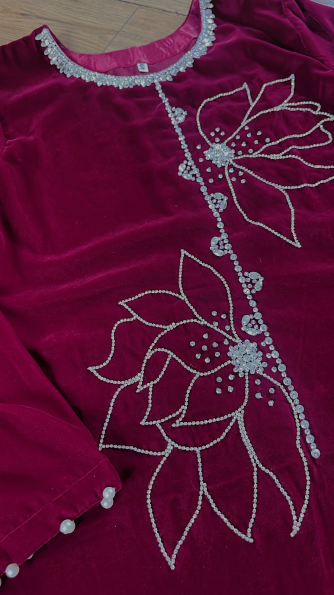 Lulu Pink - Hot Magenta Velvet - Lulusar Inspired