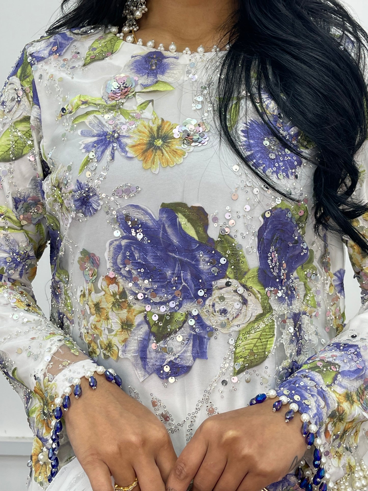 Kareena - Cut Dana Net- Blue - Karina