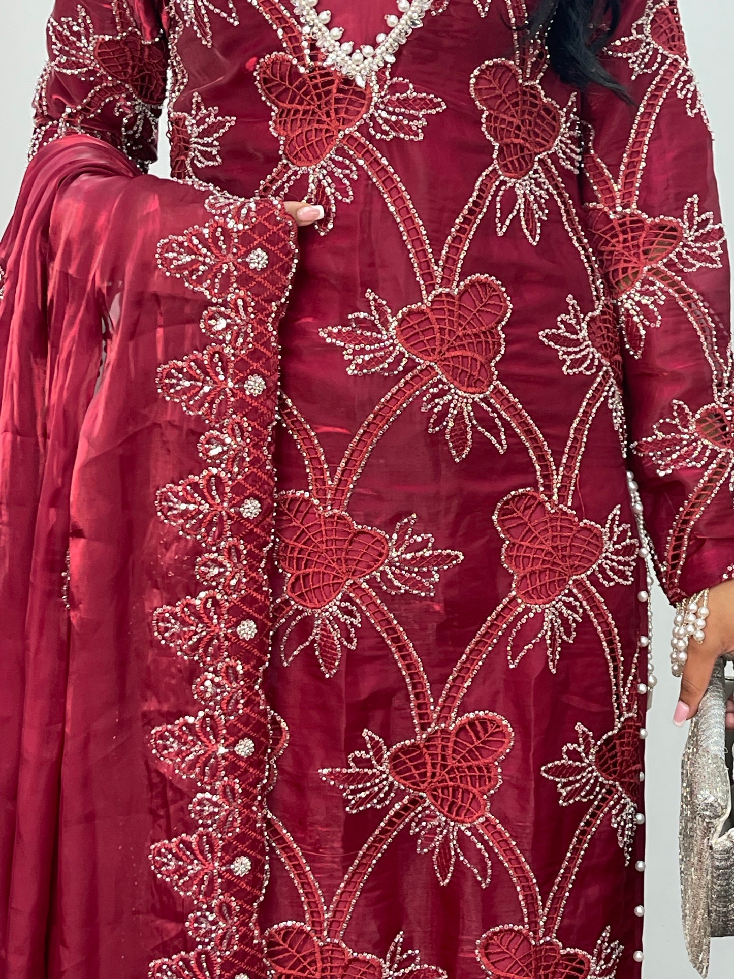 Kangan - CutDana - Maroonish Pink -Y