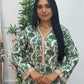 Daily Wear - 2 PC Printed Linen - Green