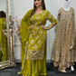 Kiran - Sheesha Sharara Set - green - Mehndi outfit - Party wear - W