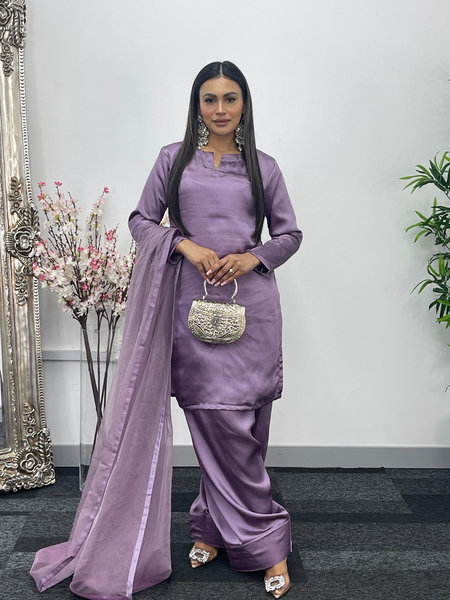Saba - Farshi Shalwar - Lilac -P