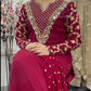 Afsana -  Hand Work - Party Wear - Maroon