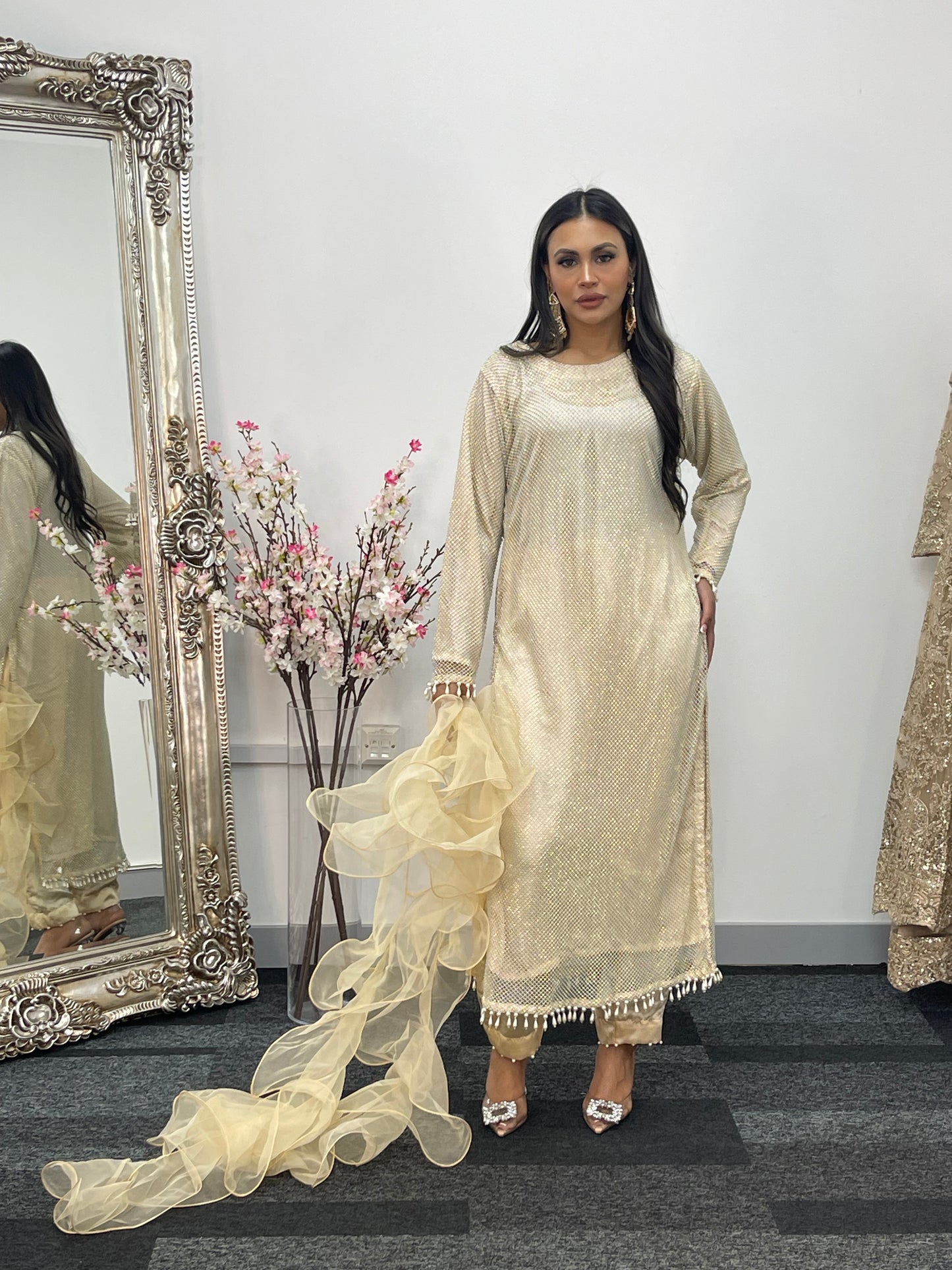 Fish Net  - Ivory - Off White - E