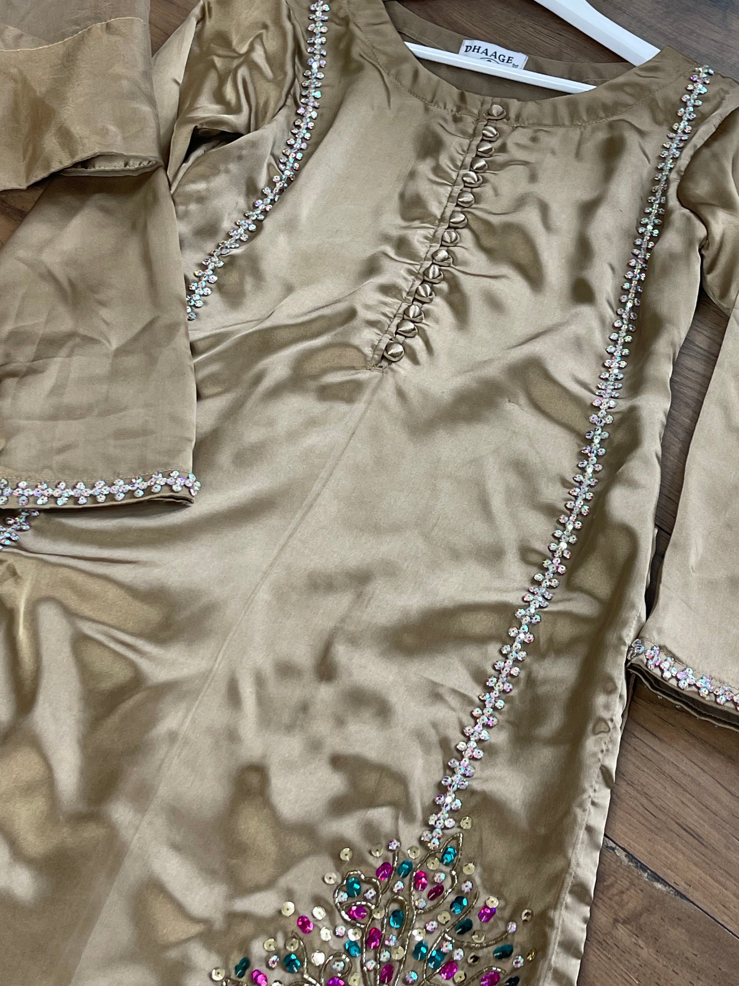 Morni - Farshi shalwar - Coffee - Black - Farshe -