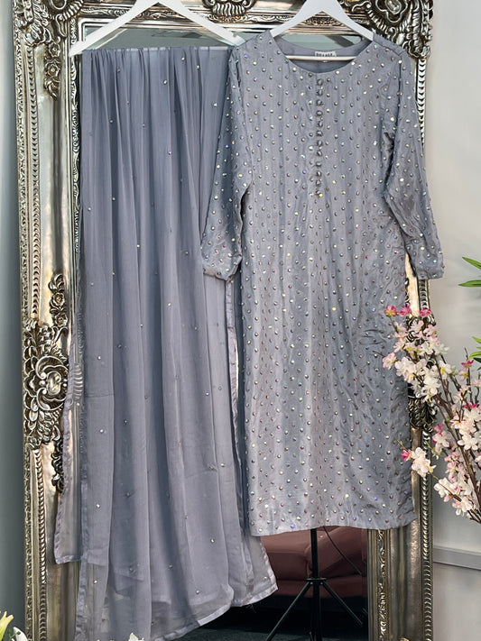 (Preorder Now 4 weeks) Chaandni  Raatain - Gray