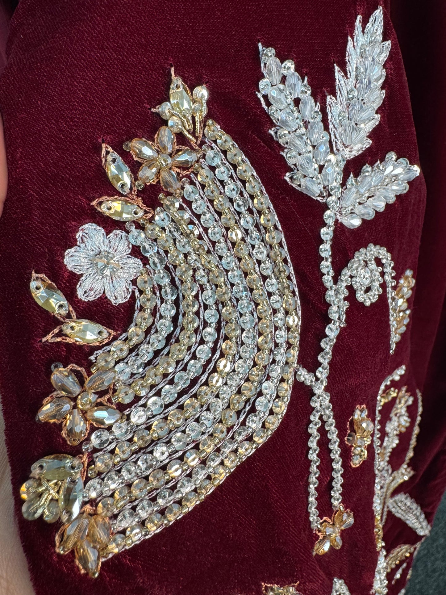 (Pre Order 3/4 Weeks) “Ayeza”Velvet - Maroon