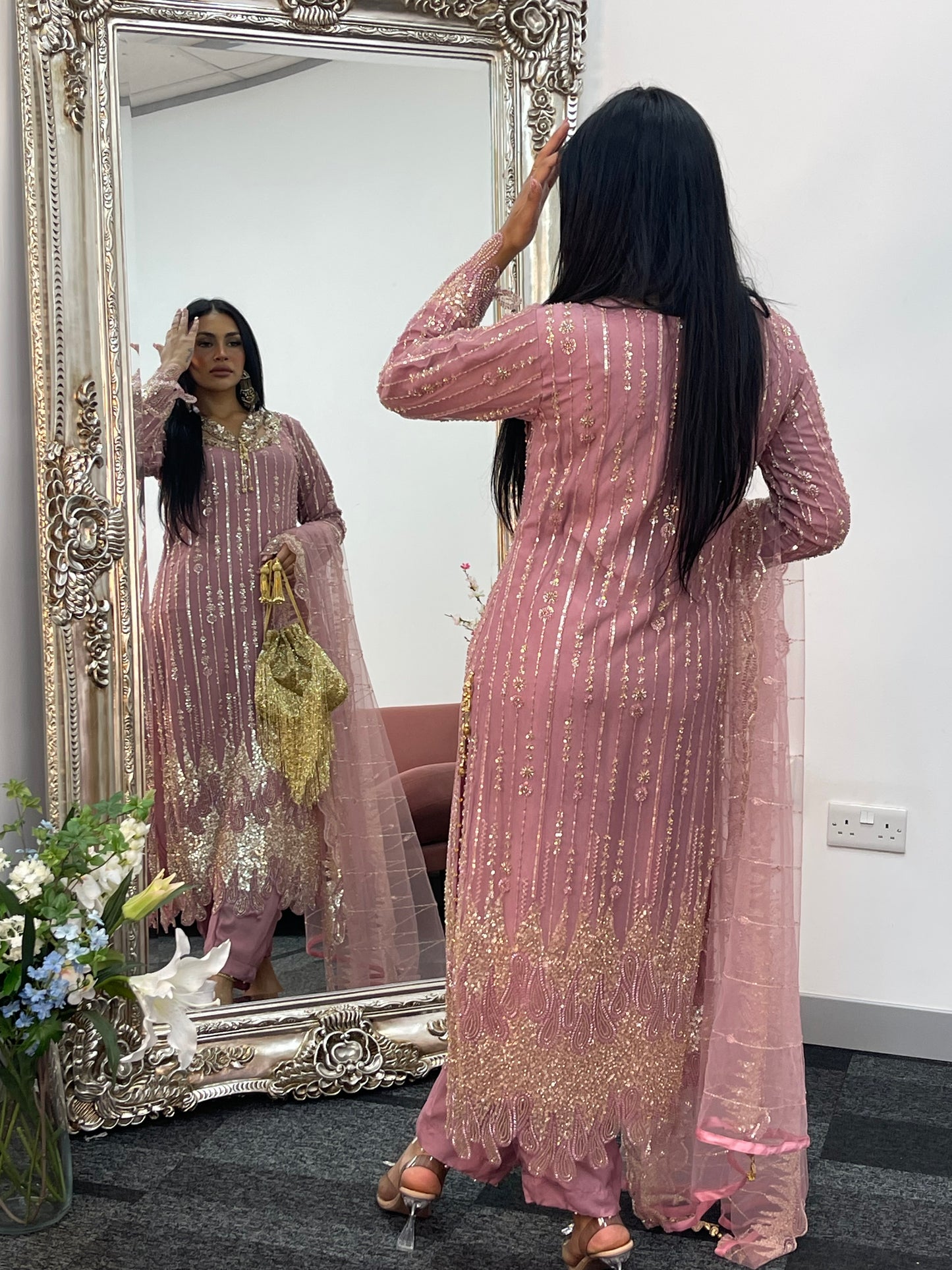 Payal - Cutdana Net - pink - C