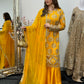 Kiran - Sheesha Sharara Set - Yellow - Mehndi outfit - Party wear - W