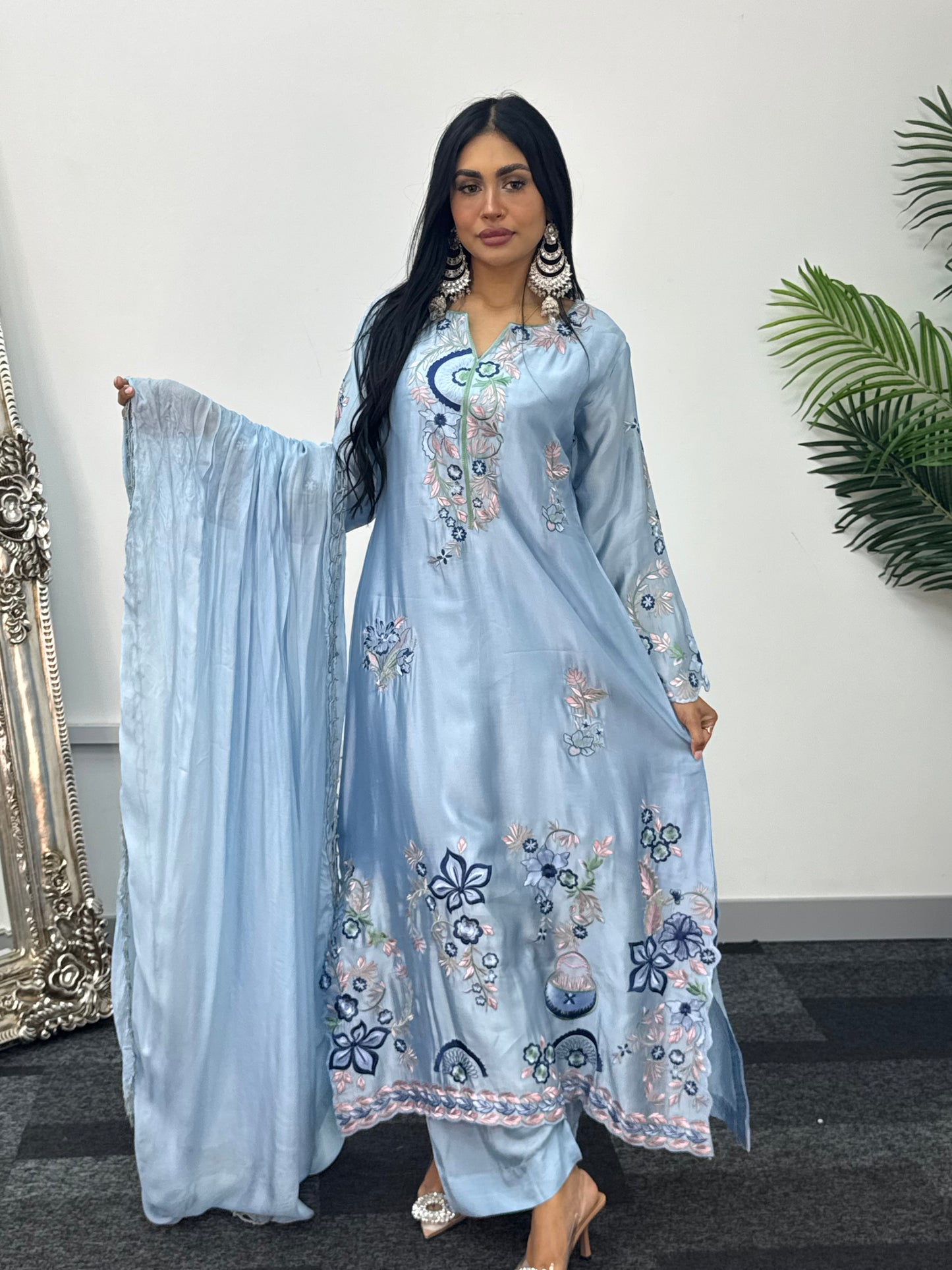 Gul e Lala - Kaftan - Blue