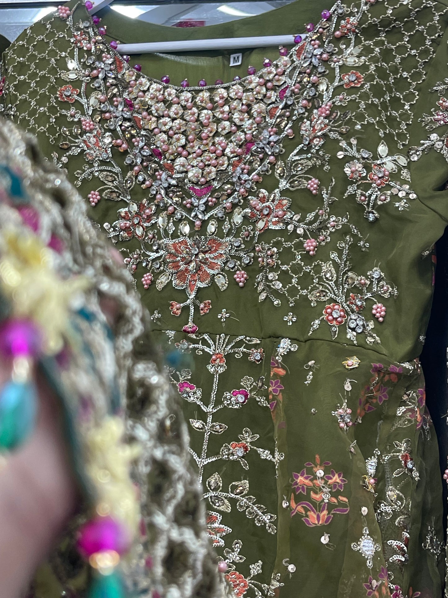 Mehndi - Maria B Inspired Maxi Lehnga -