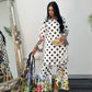 Maria B Lawn Mprints - Polka Dots -  Black