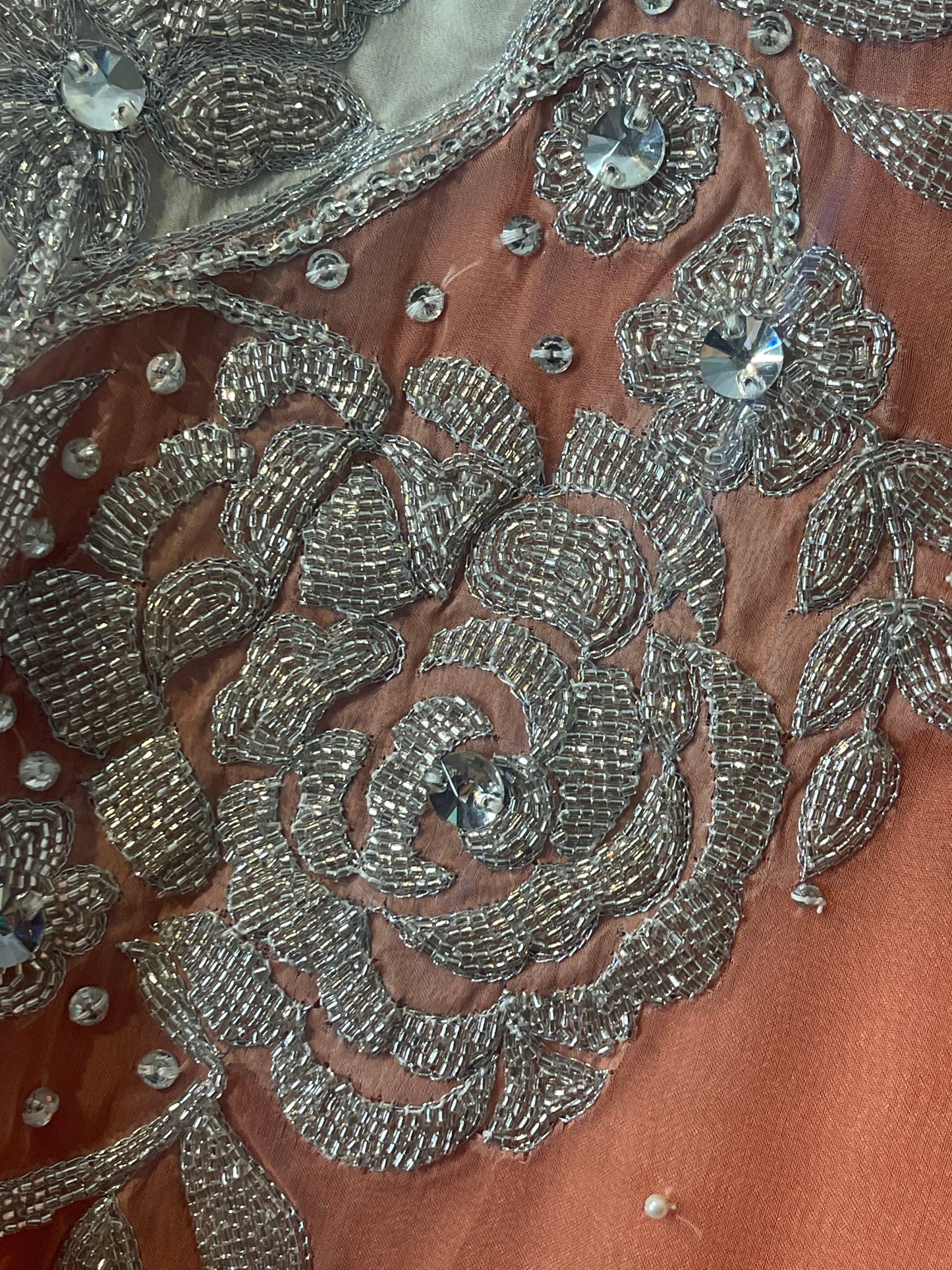 “Nageena” - Party Wear - Peach - Ivory - Nagina - R