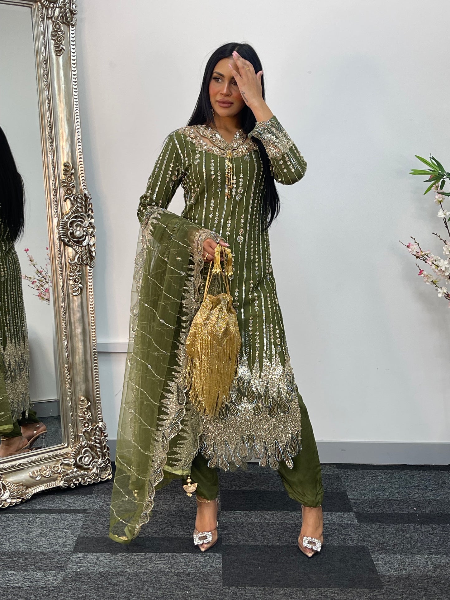 Payal - Cutdana Net - green - G