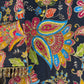 Phoolwari - Armani Silk - Black