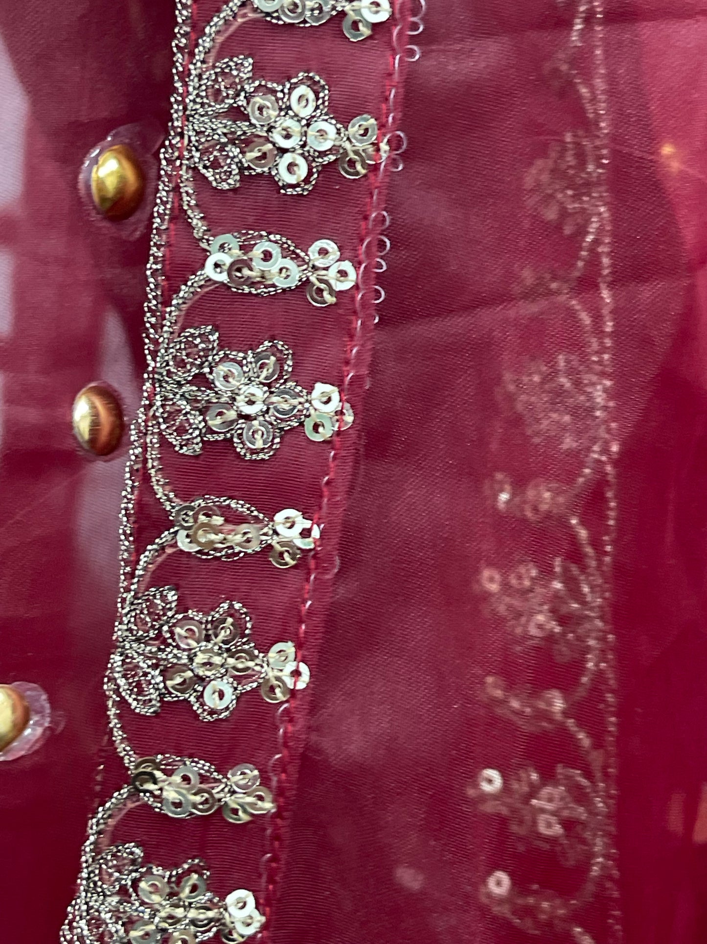 “Dulhan” Maria B Inspired - Maroon Garara - R