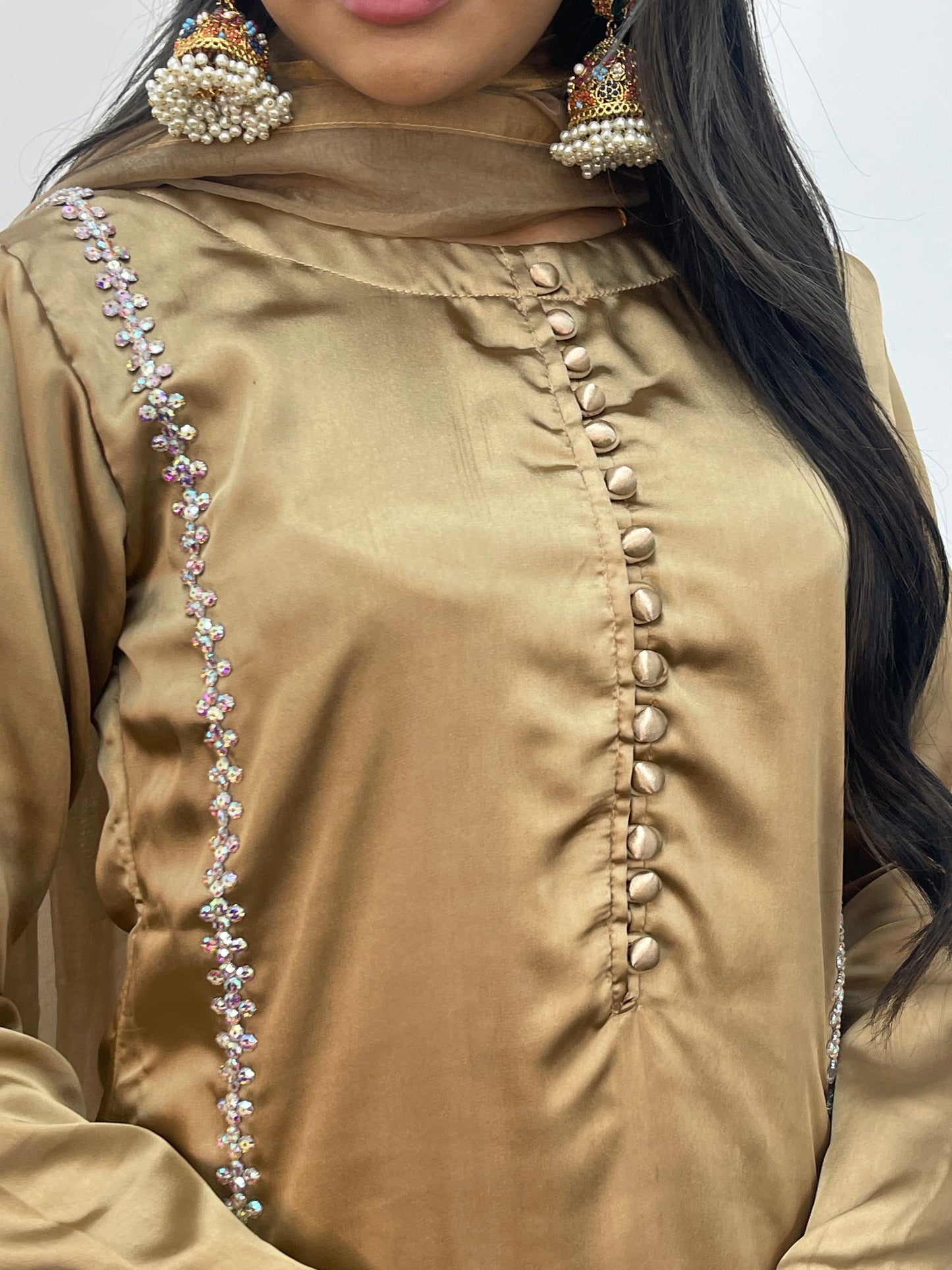 Morni - Farshi shalwar - Coffee - Black - Farshe -