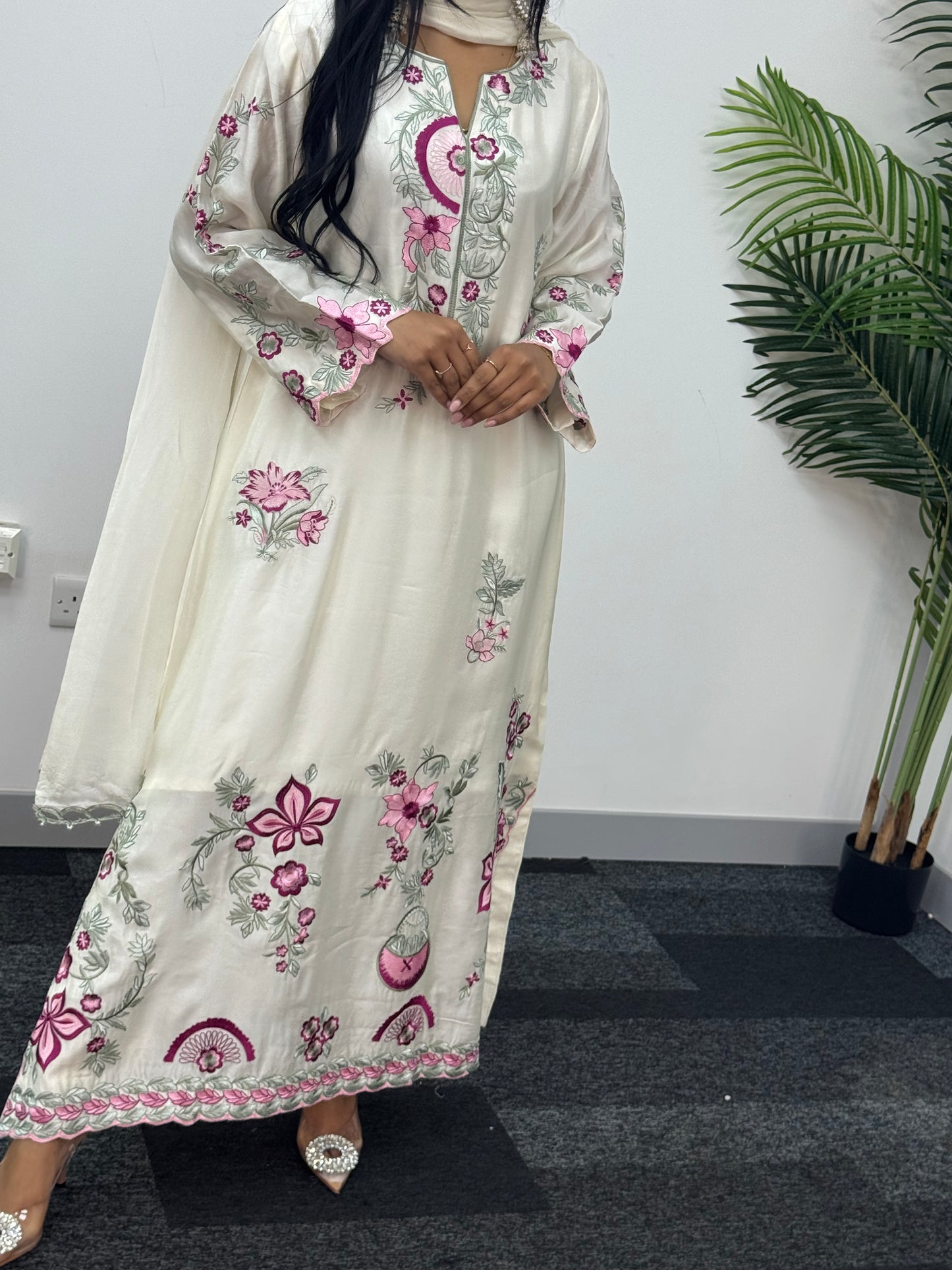 Gul e Lala - Kaftan - ivory