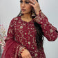 “Dulhan” Maria B Inspired - Maroon Garara - R