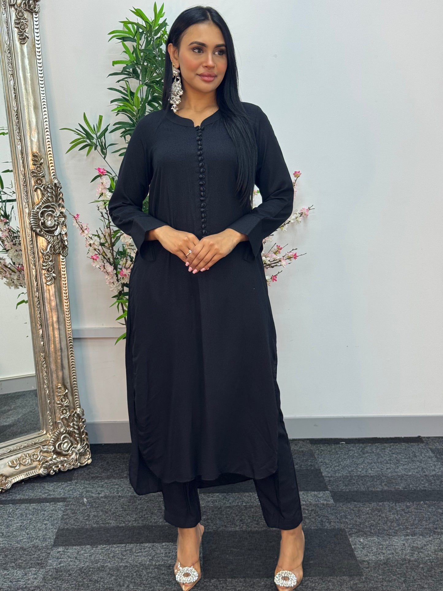 Basic Karandi - Winter Co-Ord - Black