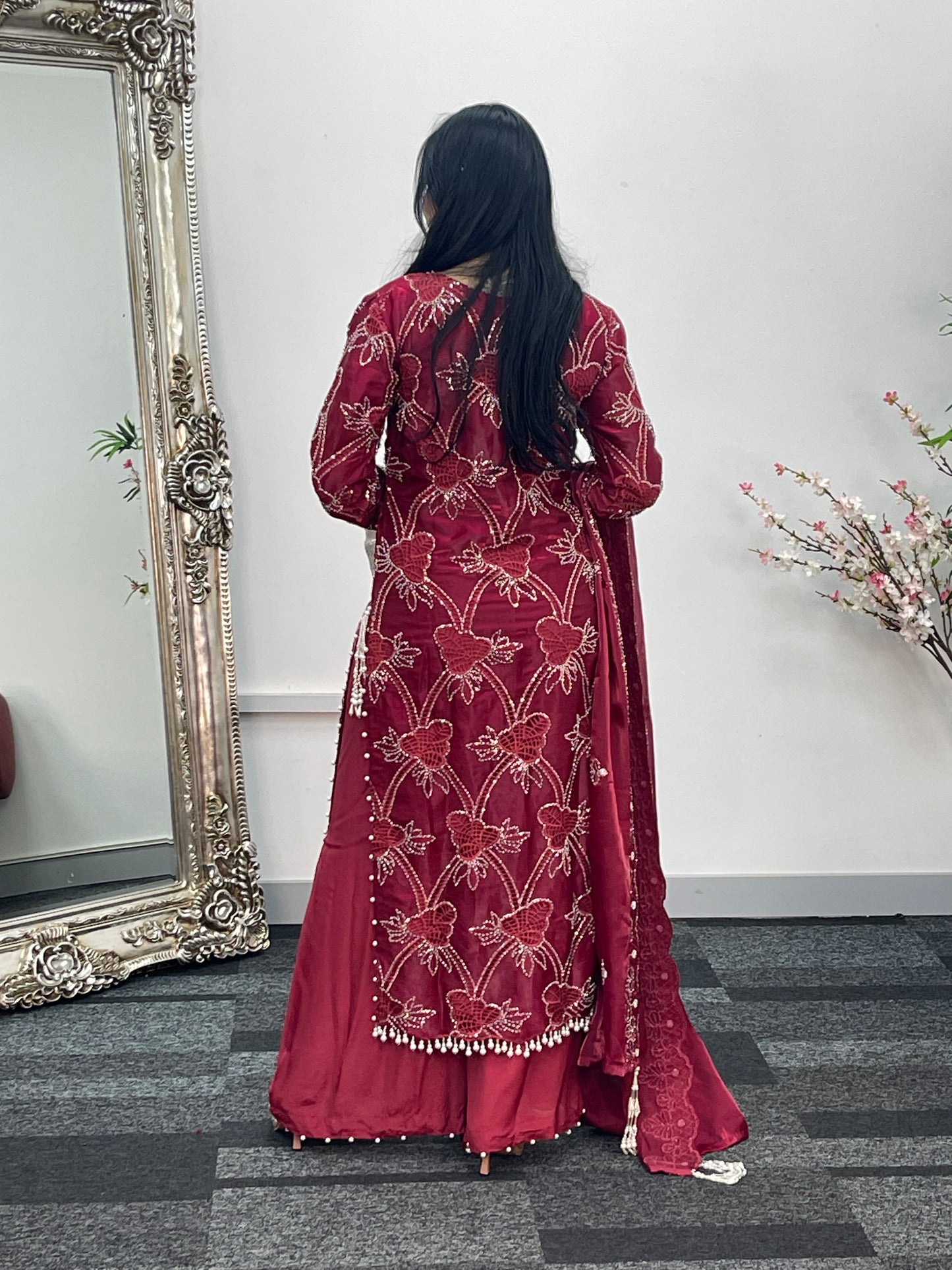 Kangan - CutDana - Maroonish Pink -Y