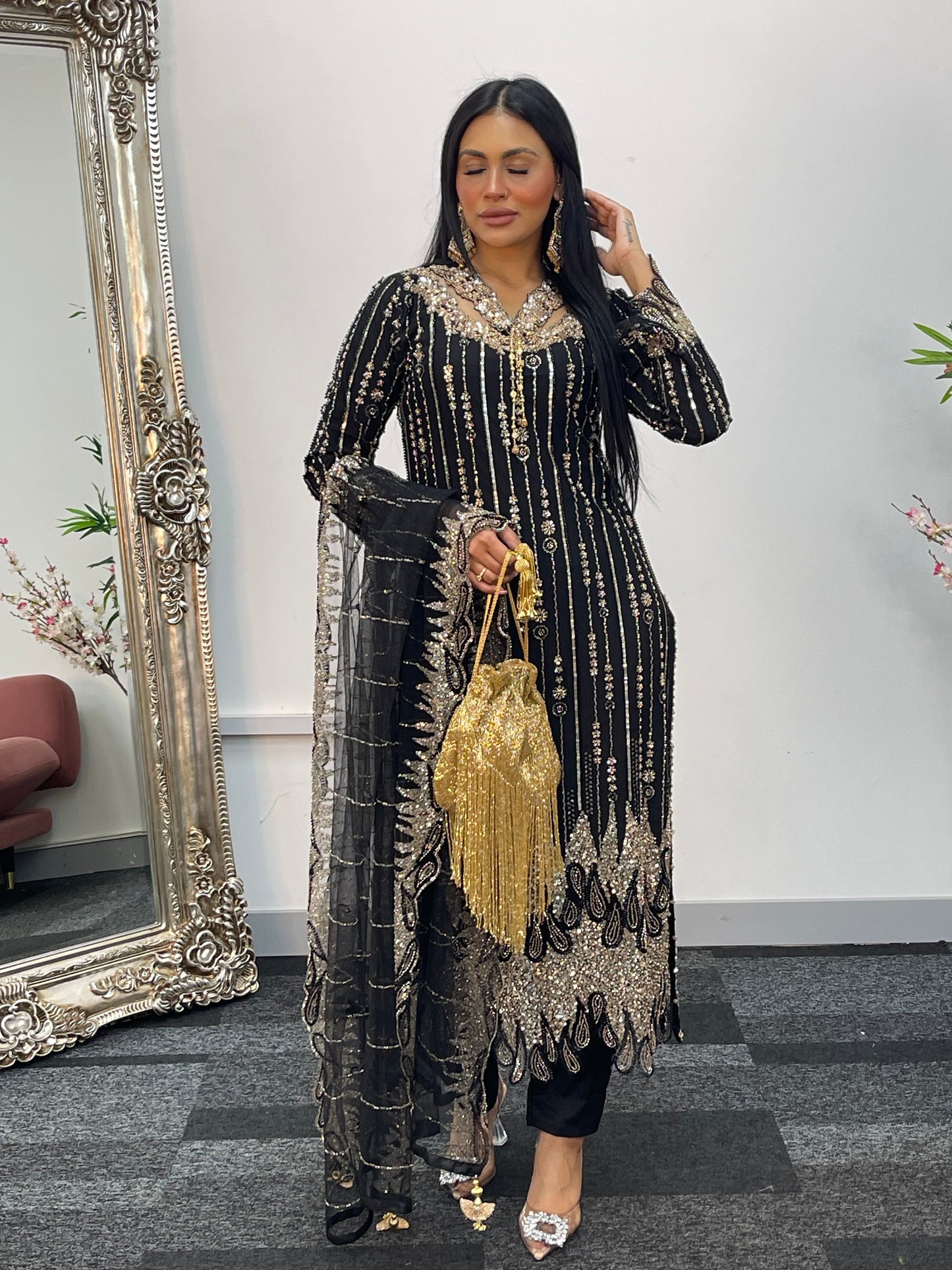 Payal - Cutdana Net - Black -