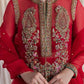 Preorder Only 4 weeks “Rose Red” Red and Gold Party Wedding Wear