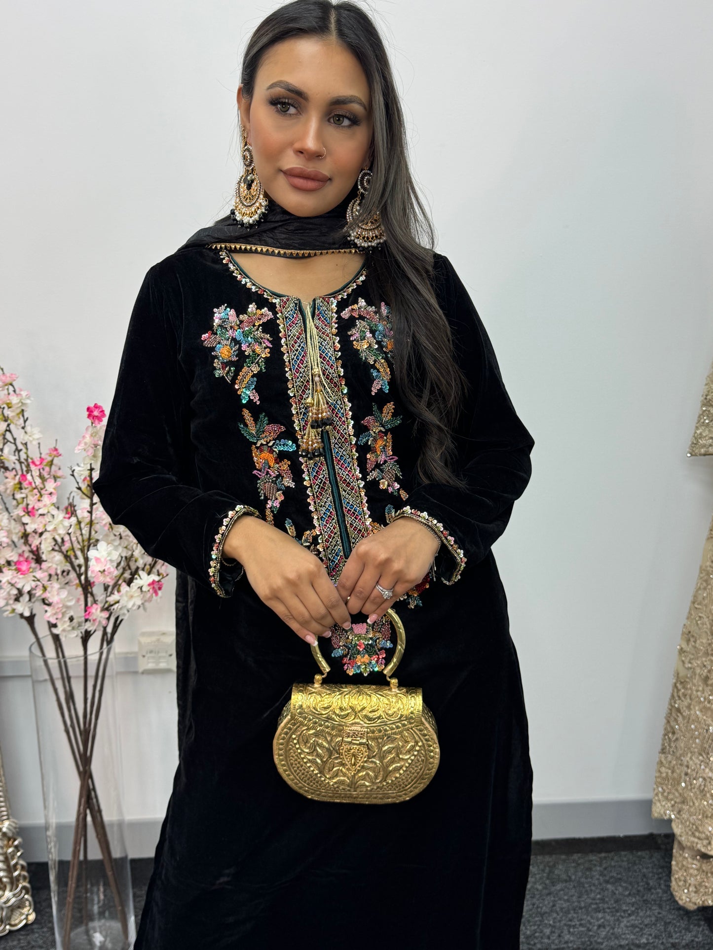 Shadmani - Black Velvet Pret -