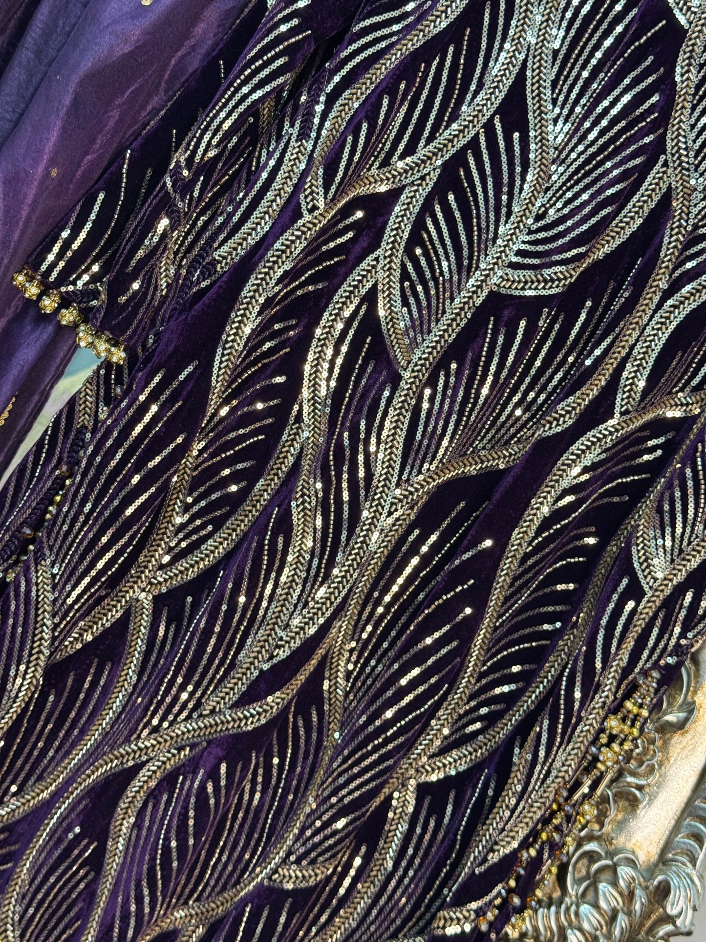 Pia - Cutdana Velvet - Purple