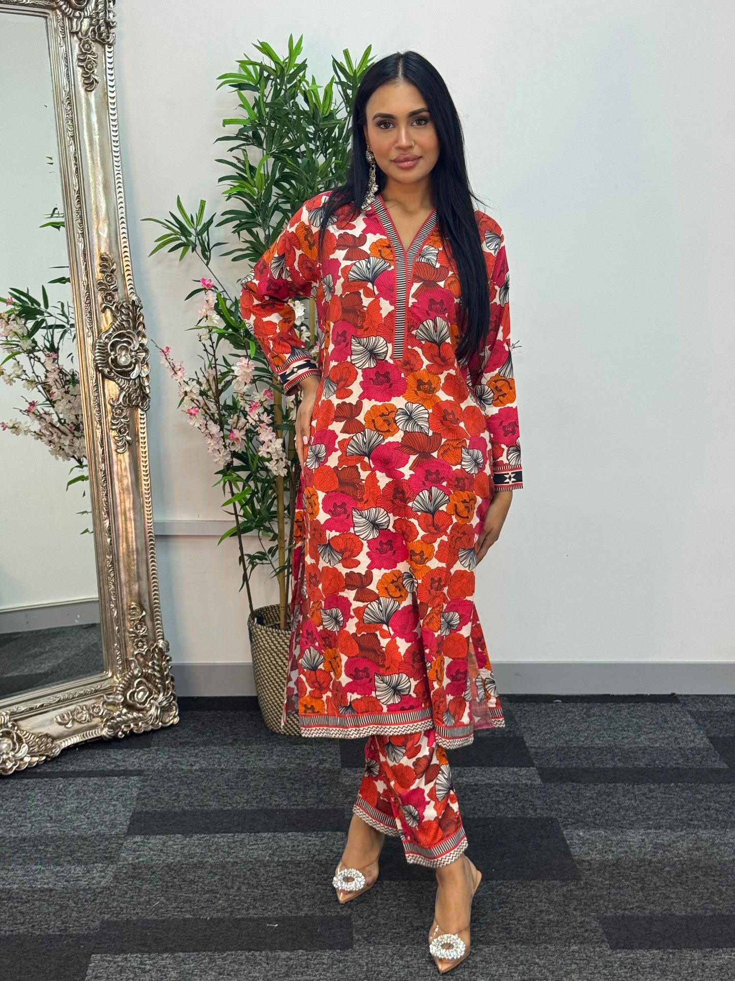 Daily Wear - 2 PC Printed Linen - Floral