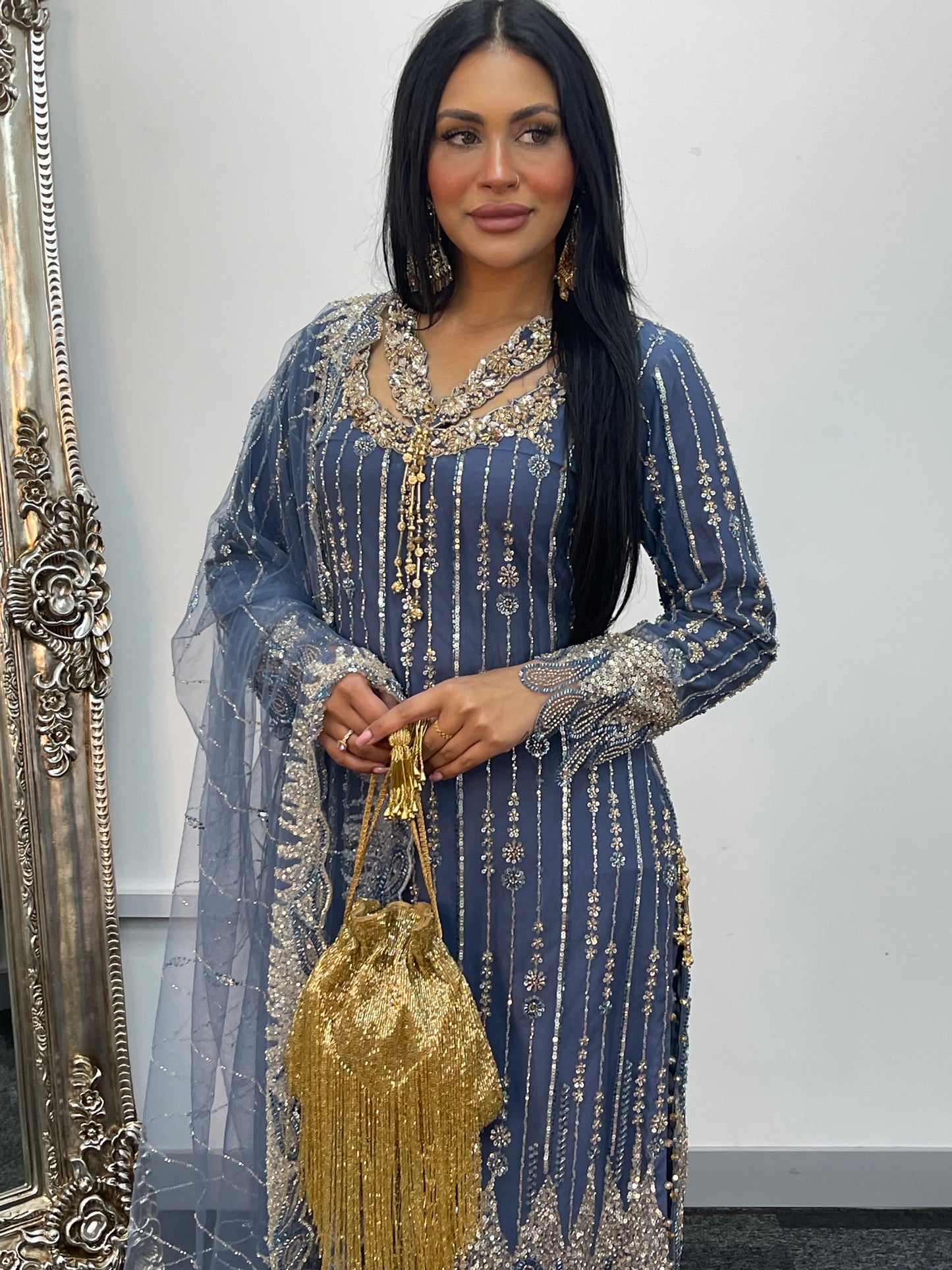 Payal - Cutdana Net - Gray -