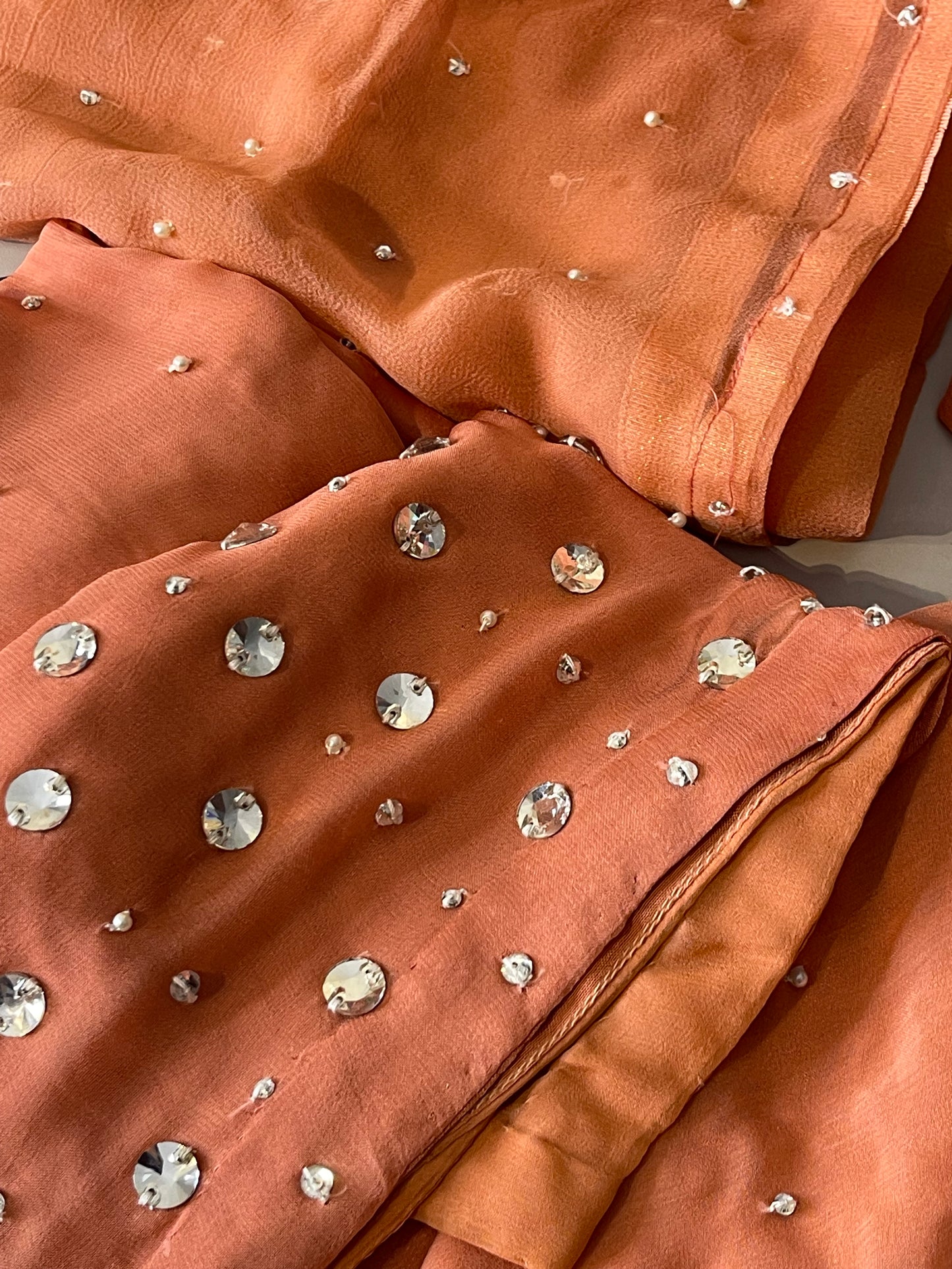 “Nageena” - Party Wear - Peach - Ivory - Nagina - R