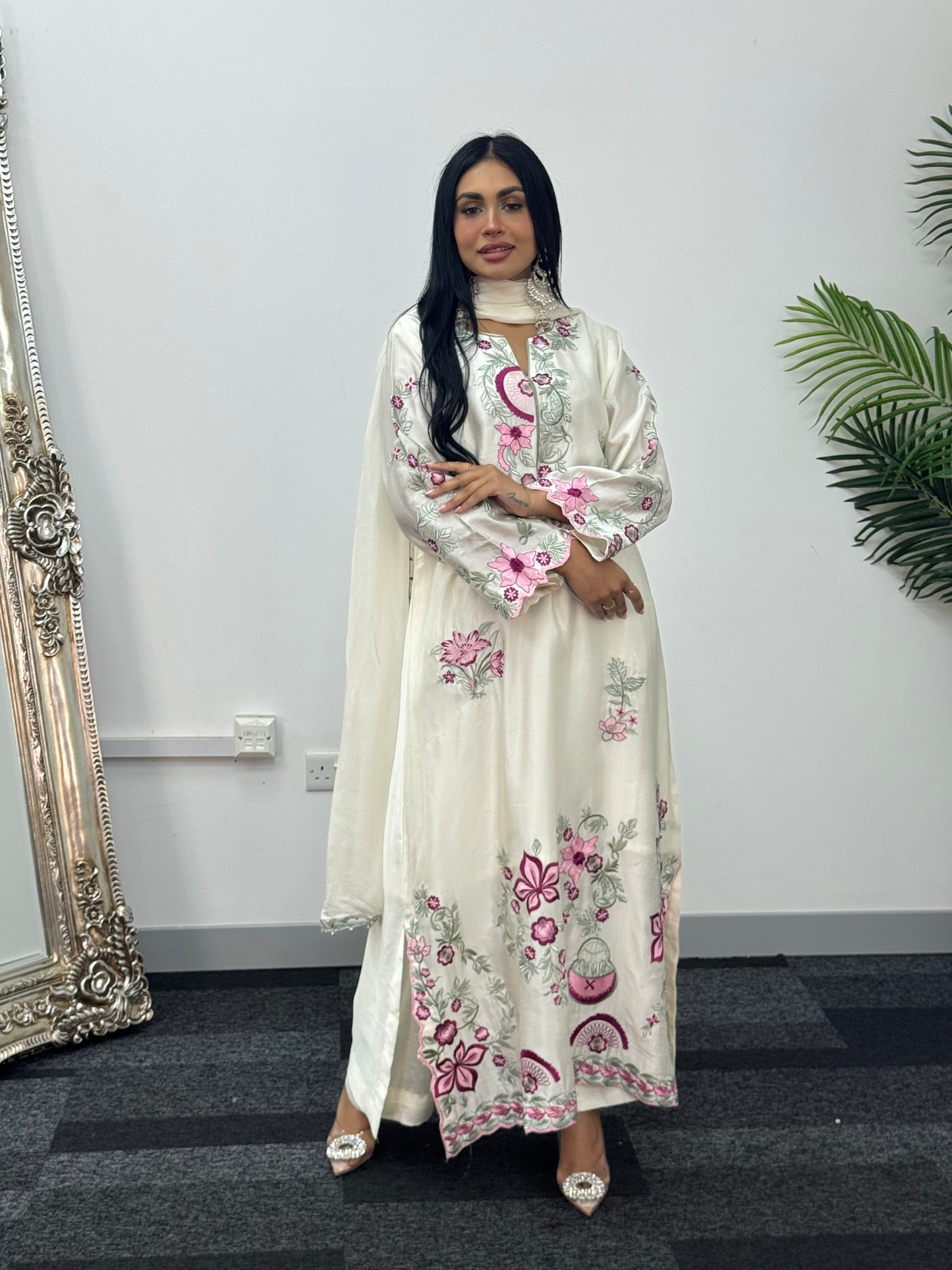 Gul e Lala - Kaftan - ivory