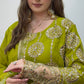 Kiran - Sheesha Sharara Set - green - Mehndi outfit - Party wear - W
