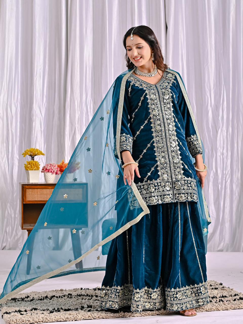 Wafa - Velvet sharara