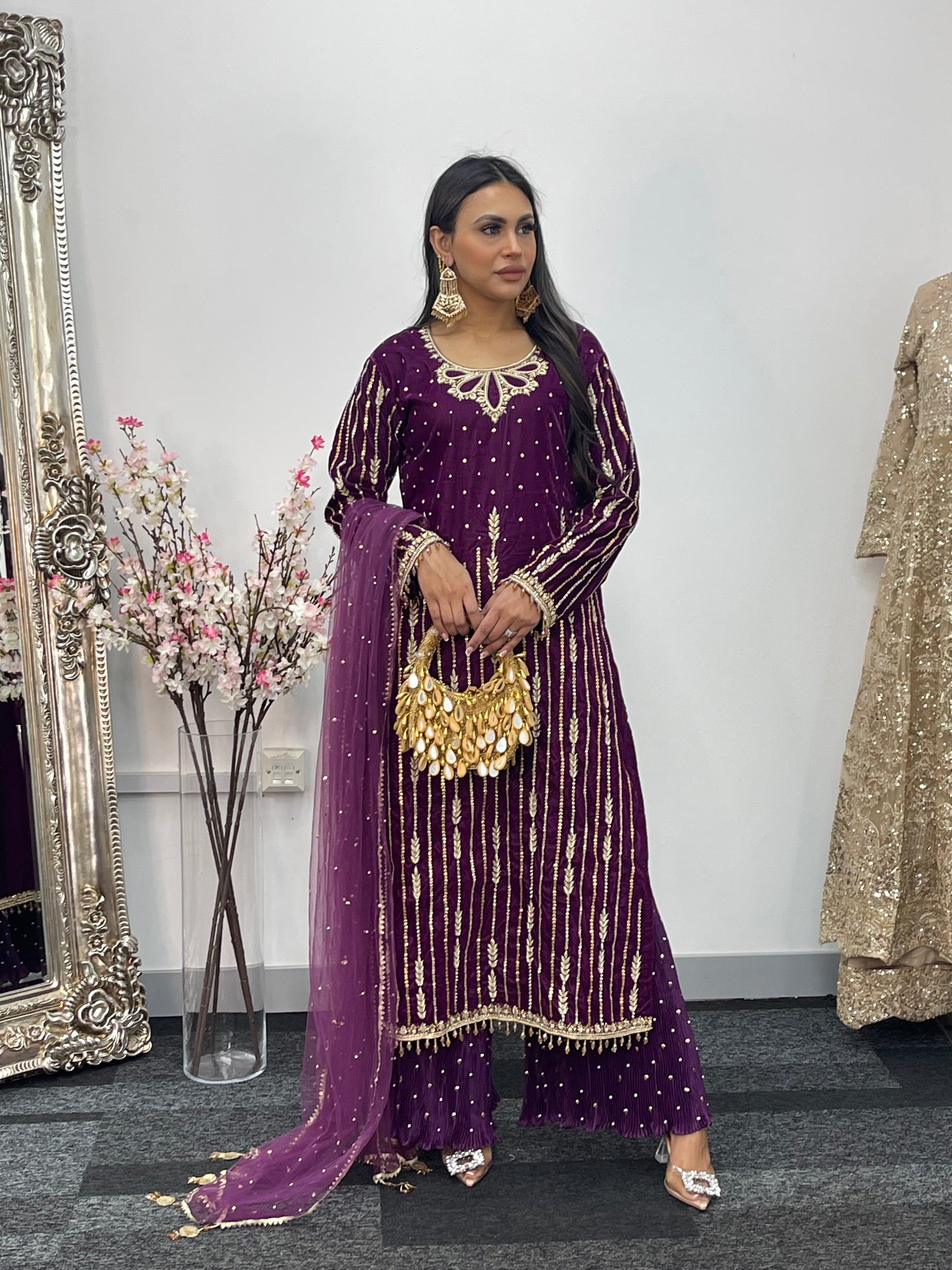 Fruity Plum - Velvet Pret - with crushed sharara - AA