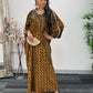 Coffee Brown Kaftaan - Diamond Kaftan - Velvet AA