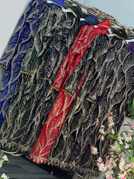 Pia - Cutdana Velvet - Royal Blue