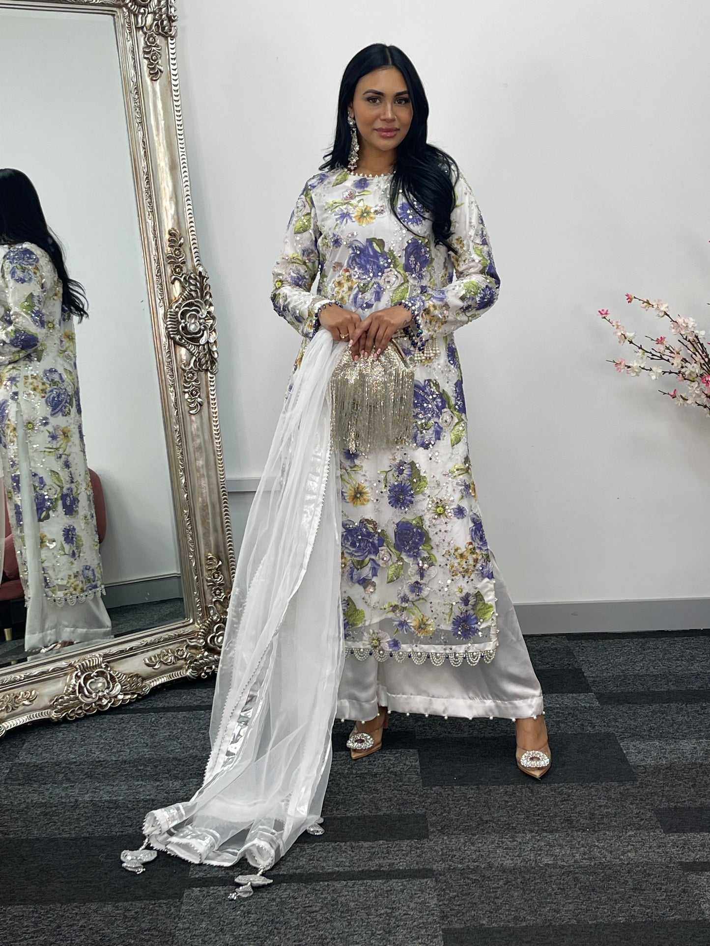 Kareena - Cut Dana Net- Blue - Karina