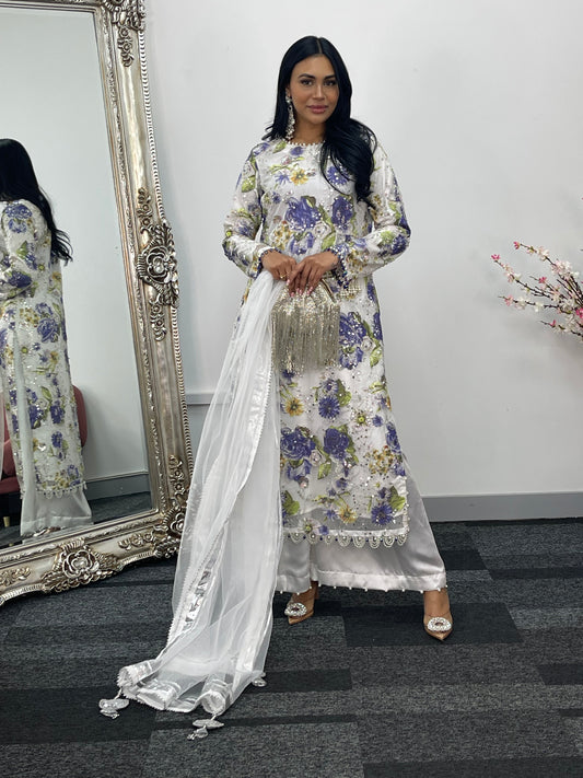 Kareena - Cut Dana Net- Blue - Karina