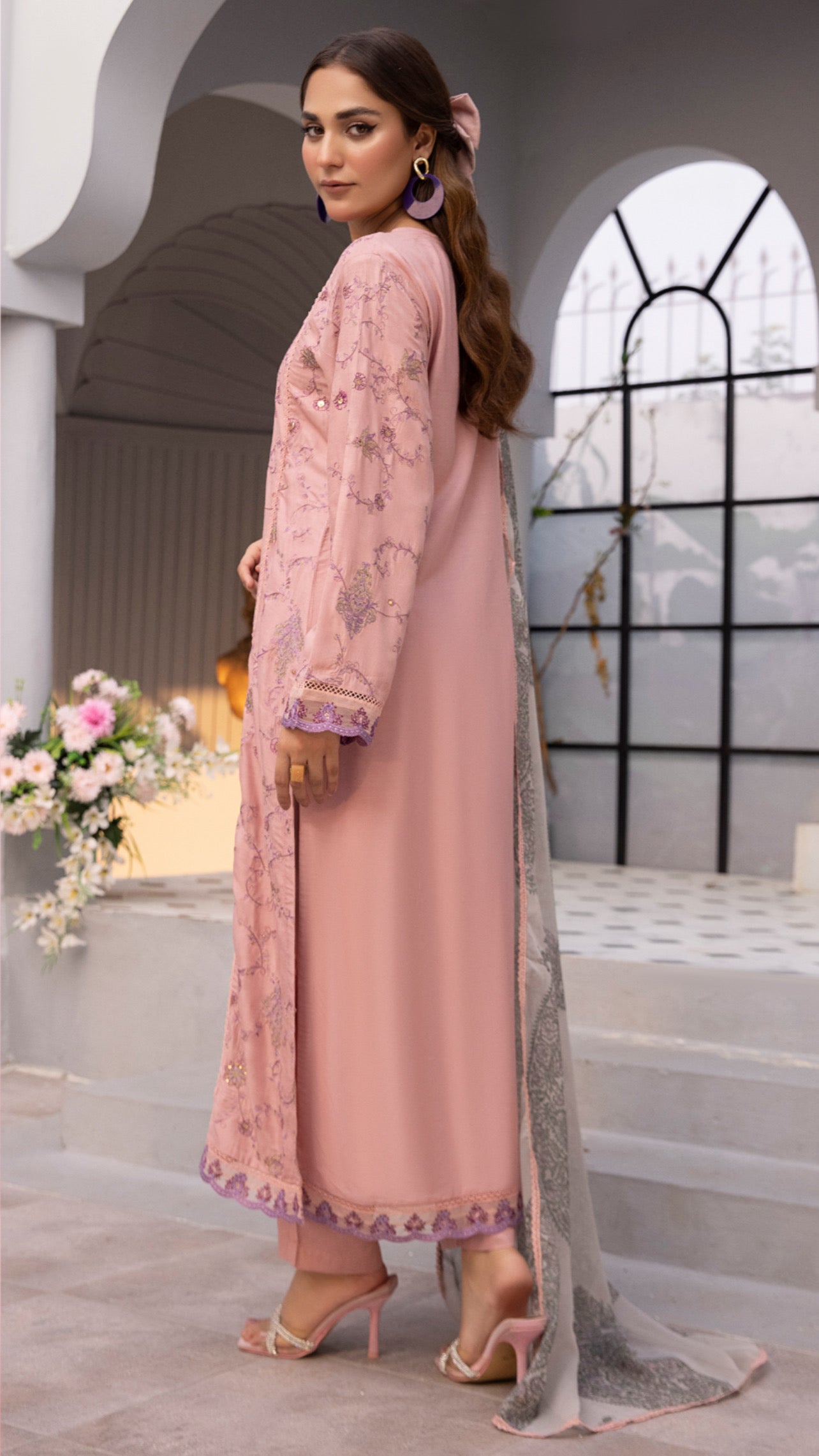 Ethnic Inspired - Linen - Winter Collection - Pink