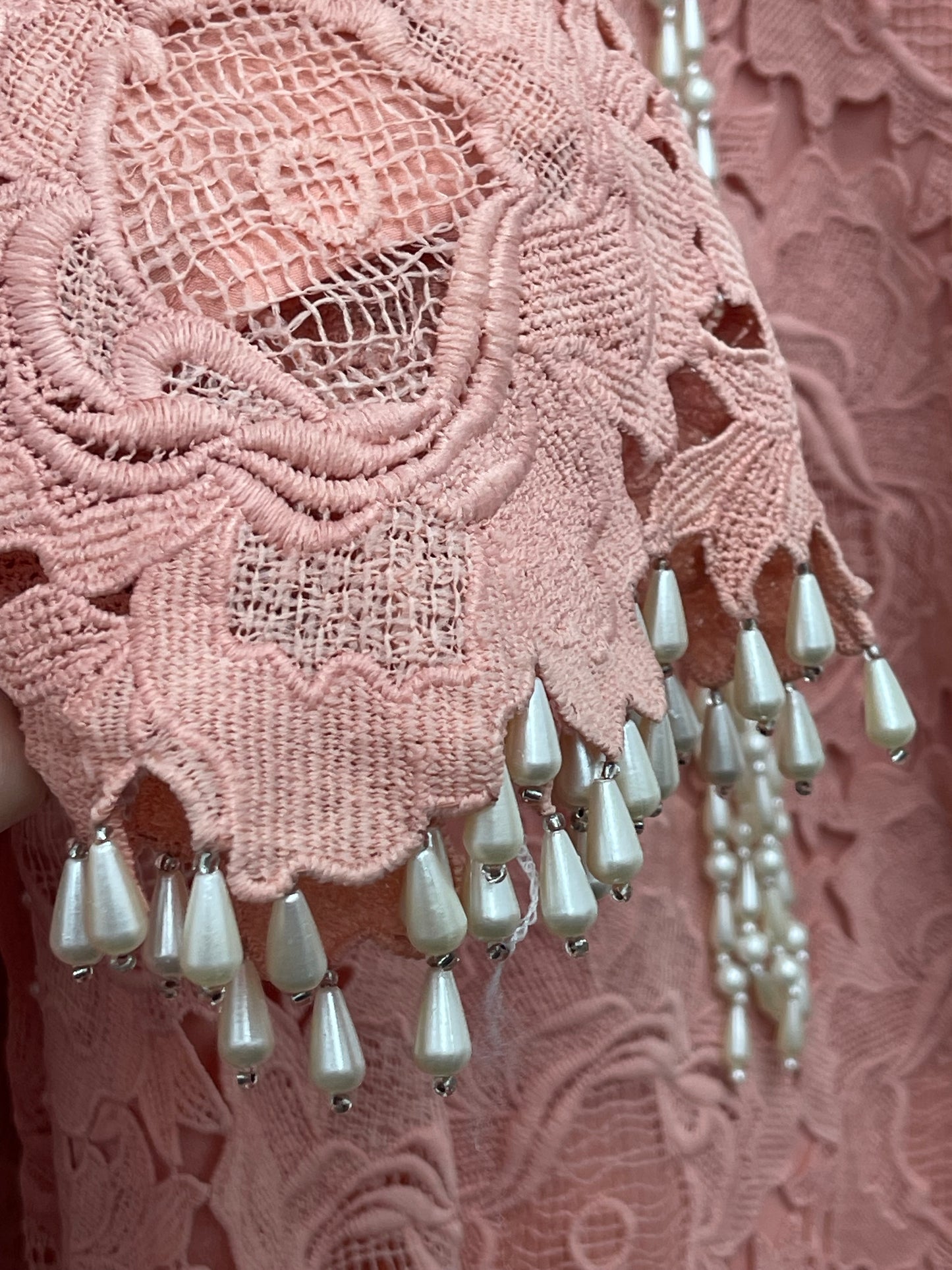 Lacy Crochet - diya - peach - dia