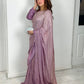 Tara Sitara - Ombre lilac pink sari - V