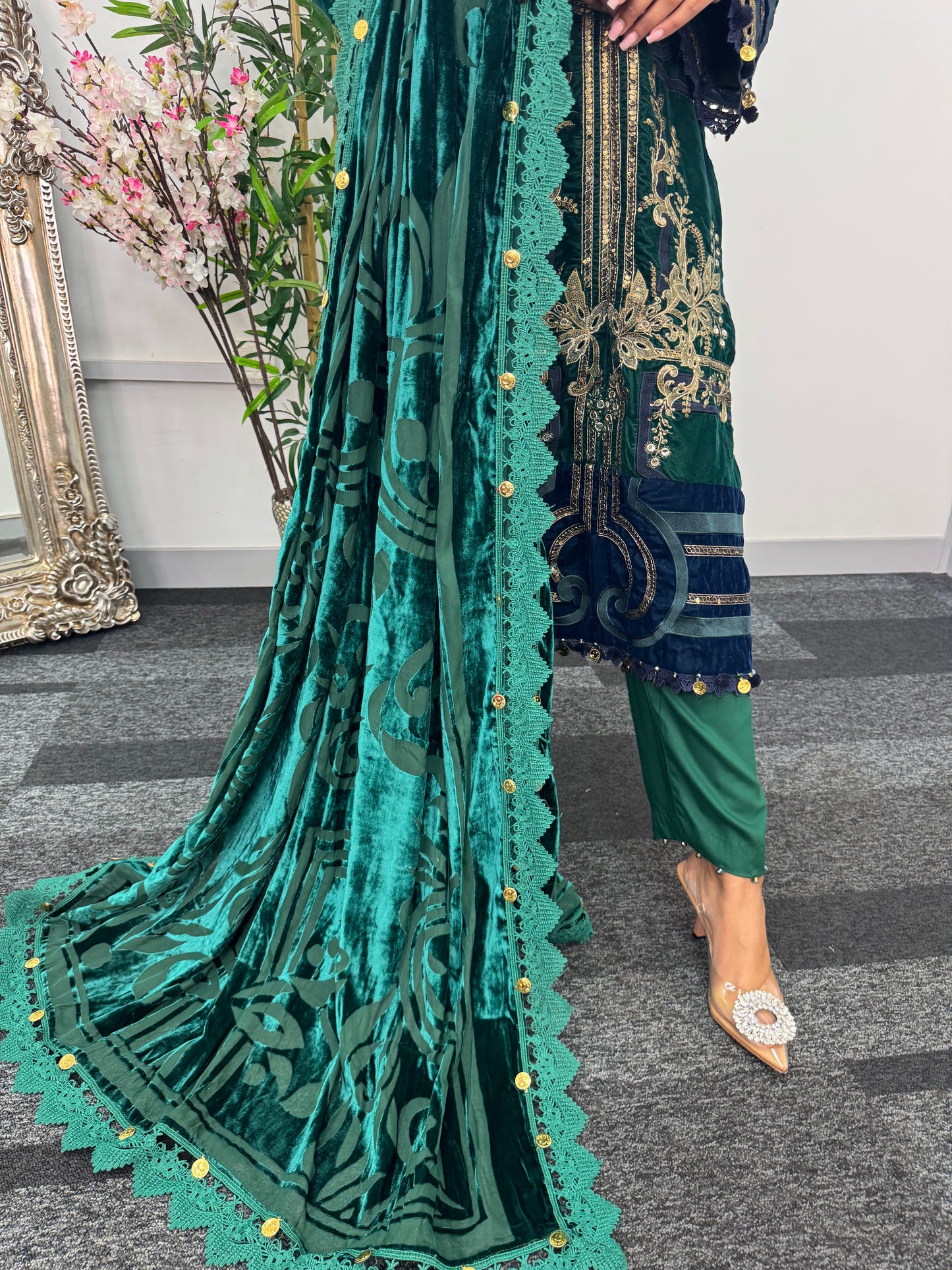 Maria B Luxury Velvet - Green