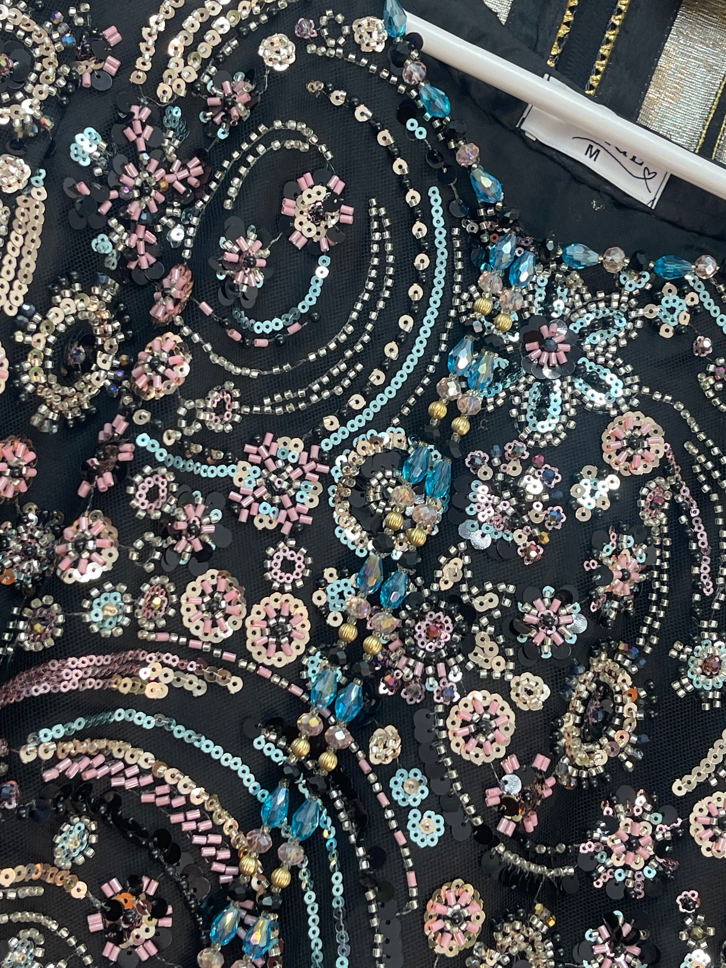 pakistani traditional dress | Cutdana Net - Black