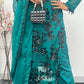 “Tooba” Green Chiffon Sitari - W