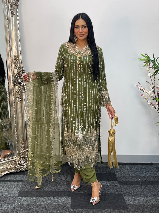 Payal - Cutdana Net - green - G