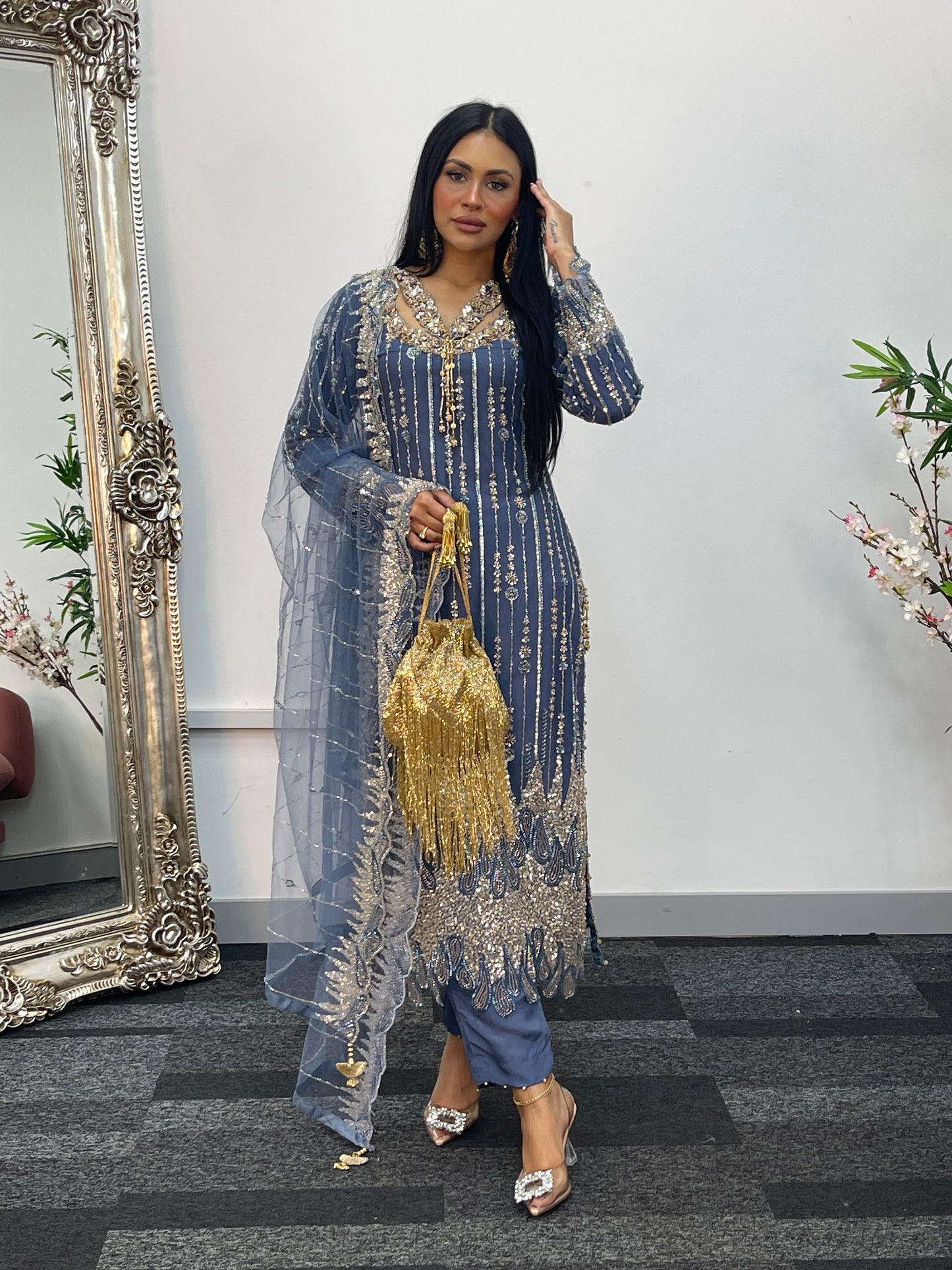 Payal - Cutdana Net - Gray -