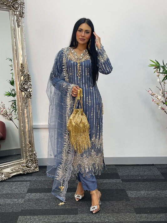 Payal - Cutdana Net - Gray -